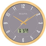 Reloj De Pared Para Vestíbulo Bulova C4830, 14 , Dorado