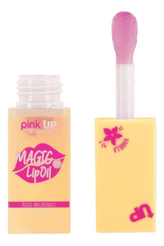 Magic Lip Oil Brillo D Labios Y Hialuronico Vainilla Pink Up