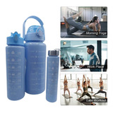 Combo X2 Botella Motivacional Mas Sticker Gym Fitness 2 Litr