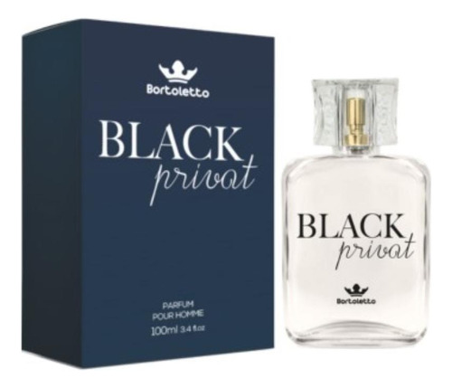 Perfume Masculino Black Privat Bortoleto Ref. Import 100ml