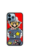Funda Protector Para iPhone  Mario Bros Pesca
