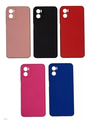 Funda Silicone Case Para Motorola Moto E22/i + Vidrio 9h 