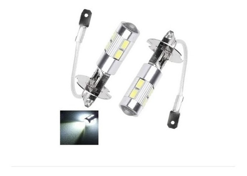 Kit 2 Lampada H3 10 Leds Cree Branca 6000k Carro Farol Milha