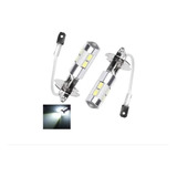 Kit 2 Lampada H3 10 Leds Cree Branca 6000k Carro Farol Milha