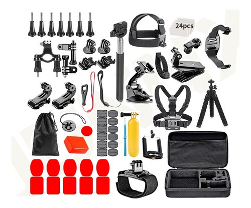 84 Kit Para 4/5/6/7/8/9/10 Gopro Go Pro Accesorios Camara