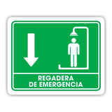 Señalamiento Regadera De Emergencia 30x40 Seguridad