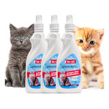 Kit 3 Removedor Limpa Xixi Enzimatico Urina Gato Gatos Cat