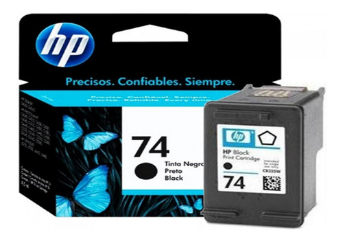 Cartucho Hp 74 Original Negro Cb335wl  D5360 C4280 C5280