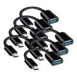 Cabo De Dados Otg 7 Unidades Usb Para Usb-c 2.0 12cm