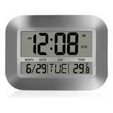 Reloj De Pared Digital Grande Y Silencioso Con Pantalla Lcd,