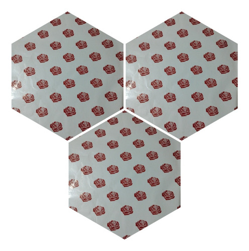 Papel Metalizado Bombones Rosas Rojas 27cm X 27 Cm X 10hojas