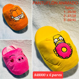 Pantuflones Animados Dama X Mayor. Envio A Todo El País!!!