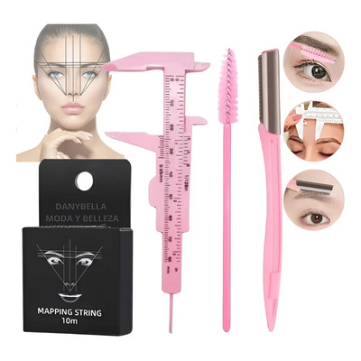 Kit Hilo Entintado Vernier Perfilador Cepillo Diseño Ceja N | MercadoLibre