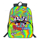 Cuphead Print - Mochila Escolar Con Dibujos Animados For Ni