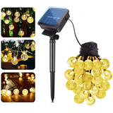 Guirnalda 22m De Luces Solar 200 Led Exterior Jardin 8 M [u]