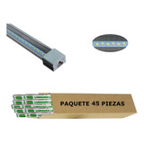 Pack Tubo Led Regleta 22w Luz Blanca 122cm Largo 45 Pzas