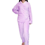Pijama Termica Para Dama Piel De Durazno Piel De Conejo Lila