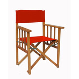 Sillon Silla Director Madera Clara Plegable Jardin Bar