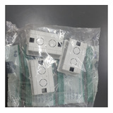 Caja Luz Plástica Embutir Genrod Rectangular Pack X3 Gris