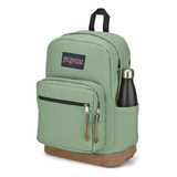 Mochila Jansport Right Pack Verde Tela Cordura Y Gamuza 904