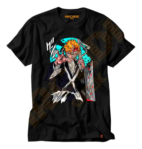 Camiseta Anime Manga Bleach Ichigo Kurosaki