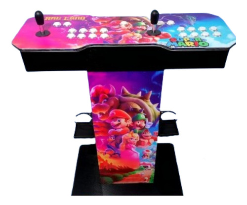 Tablero Arcade Con Base Mod Mario