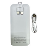 Power Bank 2c Qc 3.0 Carga Rapida Con Cable 20000mah 