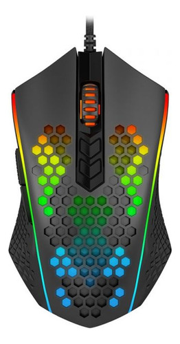 Mouse Gamer Memeanlion Honeycomb 12400 Dpi Preto - Redragon