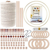 Kit De Macramé Principiantes, Cordón De Macramé De A...