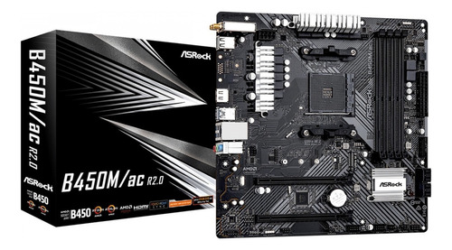 Mother Asrock B450m/ac R2.0 Wifi Am4