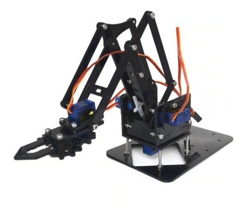 Brazo Robot Robotico Arduino  Chasis Acrílico  Sin Servos