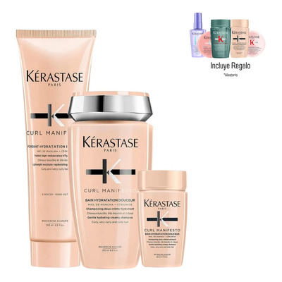 Kit Tratamiento Para Cabello Rizado y Ondulado Shampoo Y Acondicionador Kerastase Curl Manifesto | Envío gratis