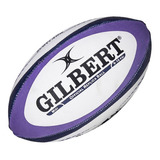 Pelota Rugby Midi Gilbert Oficial Colección Naciones Uar Color Violeta Azul