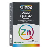 Supra Zinco Quelato - 60 Cápsulas - Herbamed