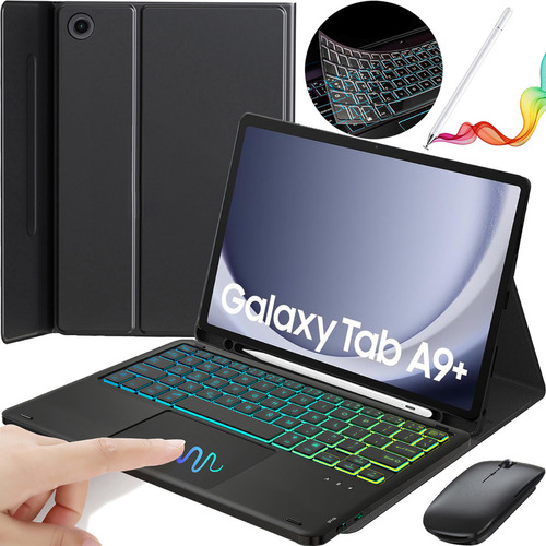 Funda Teclado Táctil Mouse+lapiz Para Galaxy Tab A9plus 11''