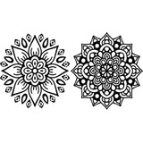 Pack 2 Mandalas Diseño Adhesivo Envío Gratis