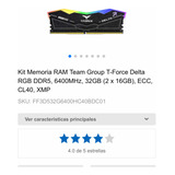 Kit Memoria Ram Ddr 5 Team Grupo T Forcé Delta Rgb 6400 Max