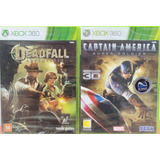 Jogos Xbox 360: Deadfall Adventures + Captain America Novos