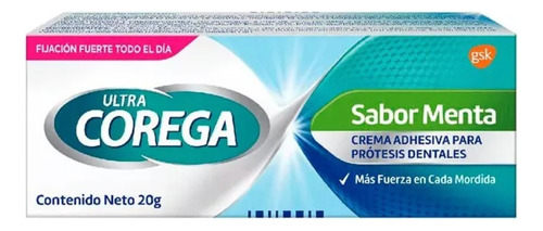 Crema Adhesiva Para Protesis Dentales Ultra Corega 20g