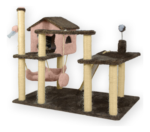 Casa Arranhador Rede Poste Toca Sisal Brinquedo Modular Gato