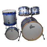 Batería Acústica Gretsch 5 Pzs Blue Silver Catalina Birch 22