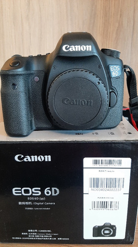 Canon Eos 6d 20.2mp C/ Wi-fi Cmos Digital Slr, Novíssima!!!