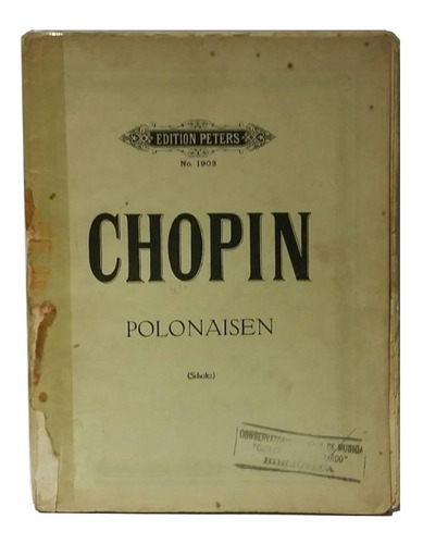 Chopin, Polonesas Para Piano, Peters, Unico!
