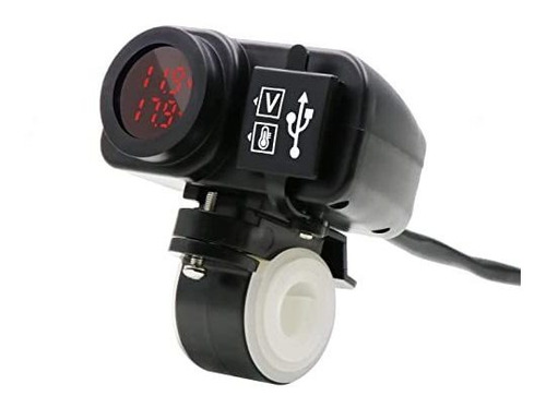 Impermeable Motocicleta 5 V 3.1a Cargador Usb Dual Y Voltaj.