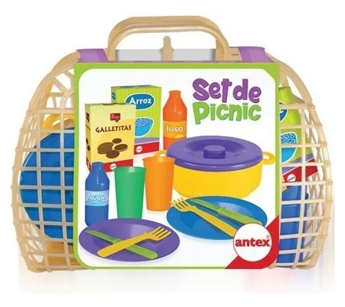 Set De Picnic Con Canasta - Antex - 1139