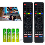 Kit 2 Controle Universal Para Smart Tv Philco Ph55 Ptv32g