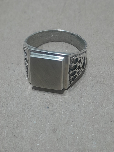 Anillo De Plata Sello Corona