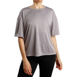 Remera Kappa Dassi Gris Mujer