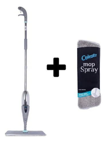 Kit Mop Spray + Refil Extra C/ Reservatório Esfregão Limpeza