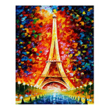 Diamond Painting Diy 5d Paris Luces Diamante  Redondo